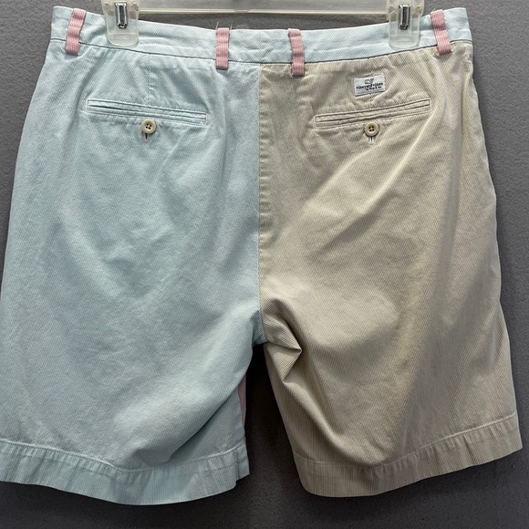Vineyard Vines seersucker 
Breaker Shorts Colorblock, pockets, spring, Pastel - Picture 2 of 10